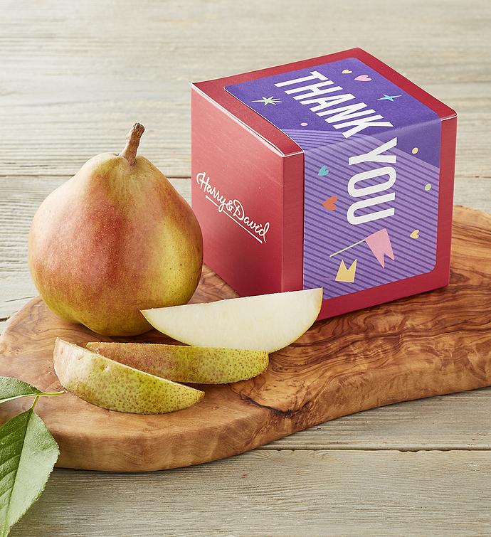 "Thank You" Single Pear Gift